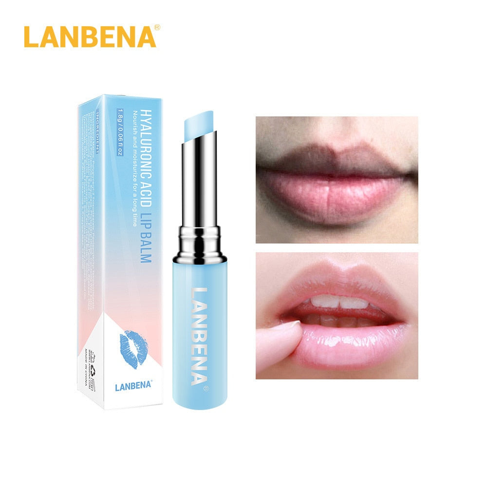 LANBENA  Hyaluronic Acid Long-lasting Nourishing Lip Balm Lip Plumper Moisturizing Reduce Fine Lines Relieve Dryness Lip Care