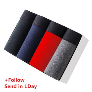 890 4pcs/lot Men's Underwear Cotton Boxers Man Breathable Panties Solid Shorts Brand Underpants B0007