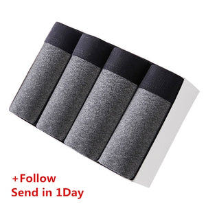 890 4pcs/lot Men's Underwear Cotton Boxers Man Breathable Panties Solid Shorts Brand Underpants B0007