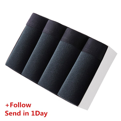 890 4pcs/lot Men's Underwear Cotton Boxers Man Breathable Panties Solid Shorts Brand Underpants B0007