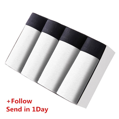 890 4pcs/lot Men's Underwear Cotton Boxers Man Breathable Panties Solid Shorts Brand Underpants B0007