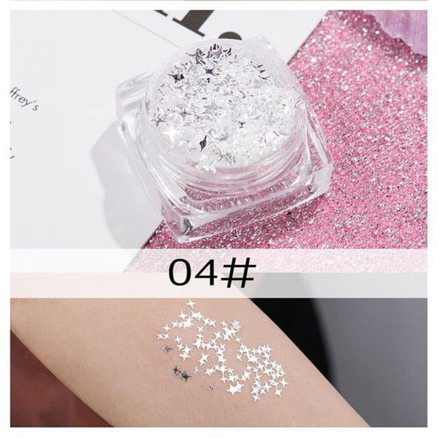 Mermaid Jelly Face Glitter Gel Face Jewels Body Eye Face Sequin Gel Holographic Chunky Glitter Flash Drill Festival Decoration