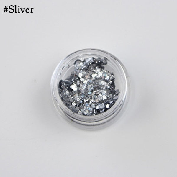 Mermaid Jelly Face Glitter Gel Face Jewels Body Eye Face Sequin Gel Holographic Chunky Glitter Flash Drill Festival Decoration