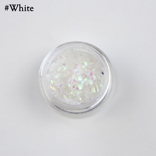 Mermaid Jelly Face Glitter Gel Face Jewels Body Eye Face Sequin Gel Holographic Chunky Glitter Flash Drill Festival Decoration