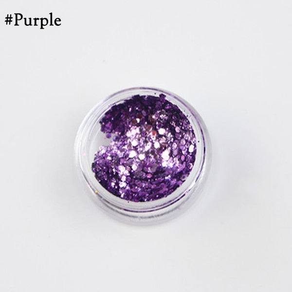 Mermaid Jelly Face Glitter Gel Face Jewels Body Eye Face Sequin Gel Holographic Chunky Glitter Flash Drill Festival Decoration