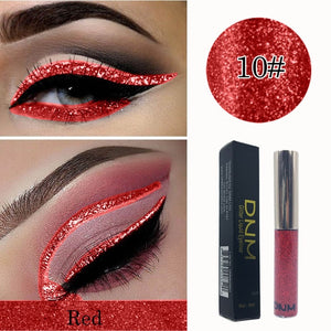 1pc Shiny pearlescent Waterproof Eyeshadow Glitter Liquid Eyeliner Makeup Metallic Eye Liner Long Lasting Cosmetic Tools TSLM2