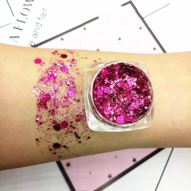 19 Colors Diamond Sequins Eyeshadow Palette Mermaid Sequins Gel Make Up Festival Party Makeup Cosmetics Maquiagem Makeup TSLM1