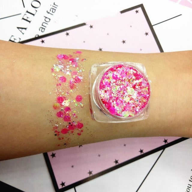 19 Colors Diamond Sequins Eyeshadow Palette Mermaid Sequins Gel Make Up Festival Party Makeup Cosmetics Maquiagem Makeup TSLM1