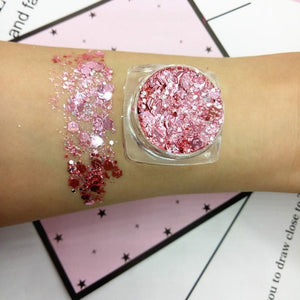 19 Colors Diamond Sequins Eyeshadow Palette Mermaid Sequins Gel Make Up Festival Party Makeup Cosmetics Maquiagem Makeup TSLM1