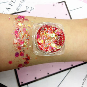19 Colors Diamond Sequins Eyeshadow Palette Mermaid Sequins Gel Make Up Festival Party Makeup Cosmetics Maquiagem Makeup TSLM1