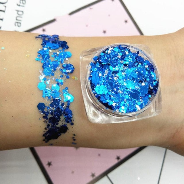 19 Colors Diamond Sequins Eyeshadow Palette Mermaid Sequins Gel Make Up Festival Party Makeup Cosmetics Maquiagem Makeup TSLM1