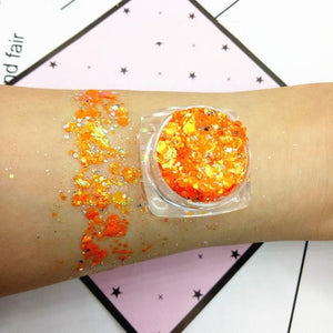 19 Colors Diamond Sequins Eyeshadow Palette Mermaid Sequins Gel Make Up Festival Party Makeup Cosmetics Maquiagem Makeup TSLM1