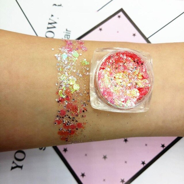 19 Colors Diamond Sequins Eyeshadow Palette Mermaid Sequins Gel Make Up Festival Party Makeup Cosmetics Maquiagem Makeup TSLM1