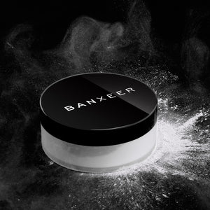 BANXEER Smooth Loose Powder Makeup Transparent Finishing Oil Control Waterproof For Face Finish Setting With Cosmetic Puff