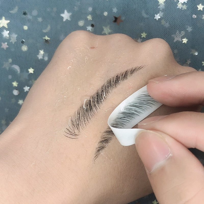 O.TWO.O 4D Hair Like Eyebrows Makeup Waterproof Eyebrow Tattoo Sticker Long Lasting Natural Fake Eyebrow Lamination Cosmetics