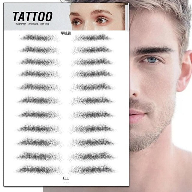 O.TWO.O 4D Hair Like Eyebrows Makeup Waterproof Eyebrow Tattoo Sticker Long Lasting Natural Fake Eyebrow Lamination Cosmetics