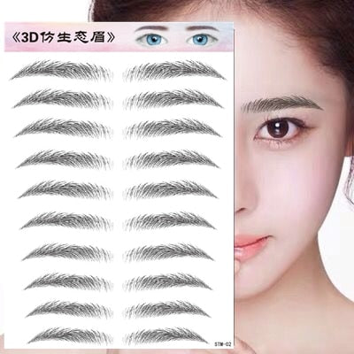 O.TWO.O 4D Hair Like Eyebrows Makeup Waterproof Eyebrow Tattoo Sticker Long Lasting Natural Fake Eyebrow Lamination Cosmetics