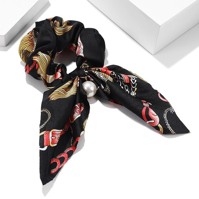 Women Hair Accessories for Baby Fashion Headband Fabric Cross Knotted Bow Chiffon Floral Hair Band Korea Headdress ladies Hoop