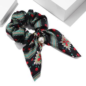 Women Hair Accessories for Baby Fashion Headband Fabric Cross Knotted Bow Chiffon Floral Hair Band Korea Headdress ladies Hoop