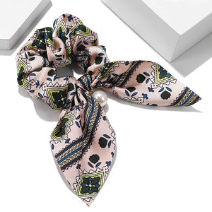 Women Hair Accessories for Baby Fashion Headband Fabric Cross Knotted Bow Chiffon Floral Hair Band Korea Headdress ladies Hoop