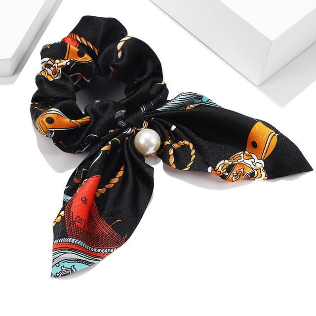 Women Hair Accessories for Baby Fashion Headband Fabric Cross Knotted Bow Chiffon Floral Hair Band Korea Headdress ladies Hoop