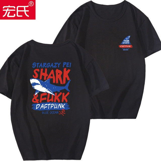 Special Japanese Tide brand short-sleeved men and women summer street hip hop T-shirt Chinese style lovers with half sleeves