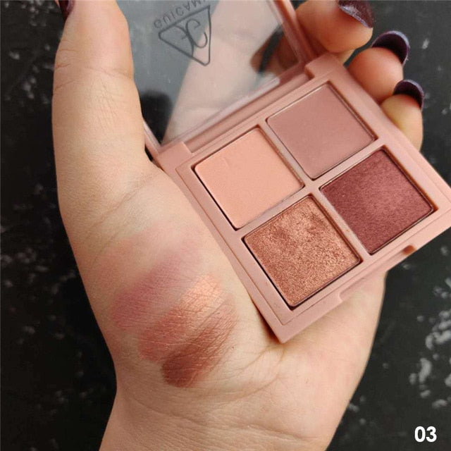 9 Colors Nude Eyeshadow Kit Matte Glitter Eyeshadow Palette Makeup Diamond Glitter Metallic Shiny Nude Eye Pigment Cosmetics