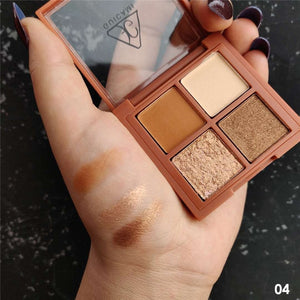 9 Colors Nude Eyeshadow Kit Matte Glitter Eyeshadow Palette Makeup Diamond Glitter Metallic Shiny Nude Eye Pigment Cosmetics