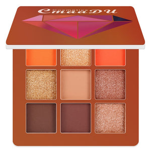 9 Colors Nude Eyeshadow Kit Matte Glitter Eyeshadow Palette Makeup Diamond Glitter Metallic Shiny Nude Eye Pigment Cosmetics