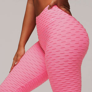2020 New Bumps Style Leggings Put Hip Fold Elastic High Waist Legging Breathable Slim Pants indoor Sports