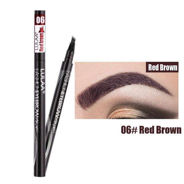 1Pcs Women Makeup Sketch Liquid Eyebrow Pencil  Waterproof Brown Eye Brow Tattoo Dye Tint Pen Liner Long Lasting Eyebrow