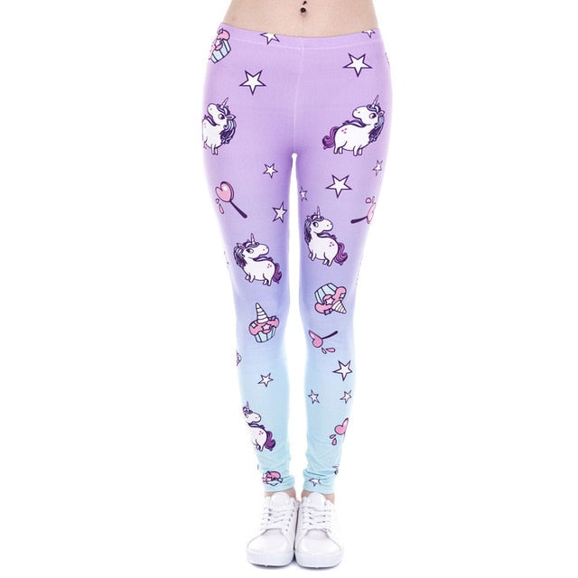 Brands Women Fashion Legging Aztec Round Ombre Printing leggins Slim High Waist  Leggings Woman Pants