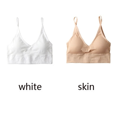 Queenral 2 Pcs Bras For Women Sexy Seamless Bra U Type Backless Bra Push Up Bralette Brassiere Women Bra Soutien Gorge Femme