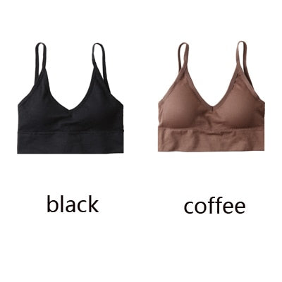 Queenral 2 Pcs Bras For Women Sexy Seamless Bra U Type Backless Bra Push Up Bralette Brassiere Women Bra Soutien Gorge Femme