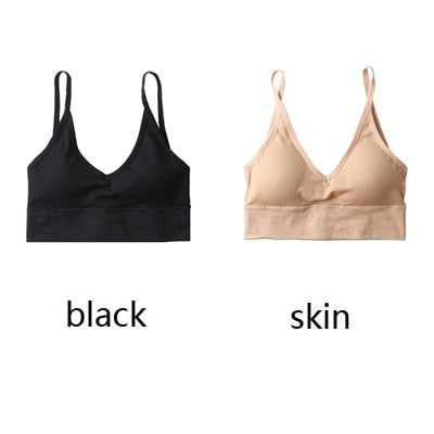 Queenral 2 Pcs Bras For Women Sexy Seamless Bra U Type Backless Bra Push Up Bralette Brassiere Women Bra Soutien Gorge Femme
