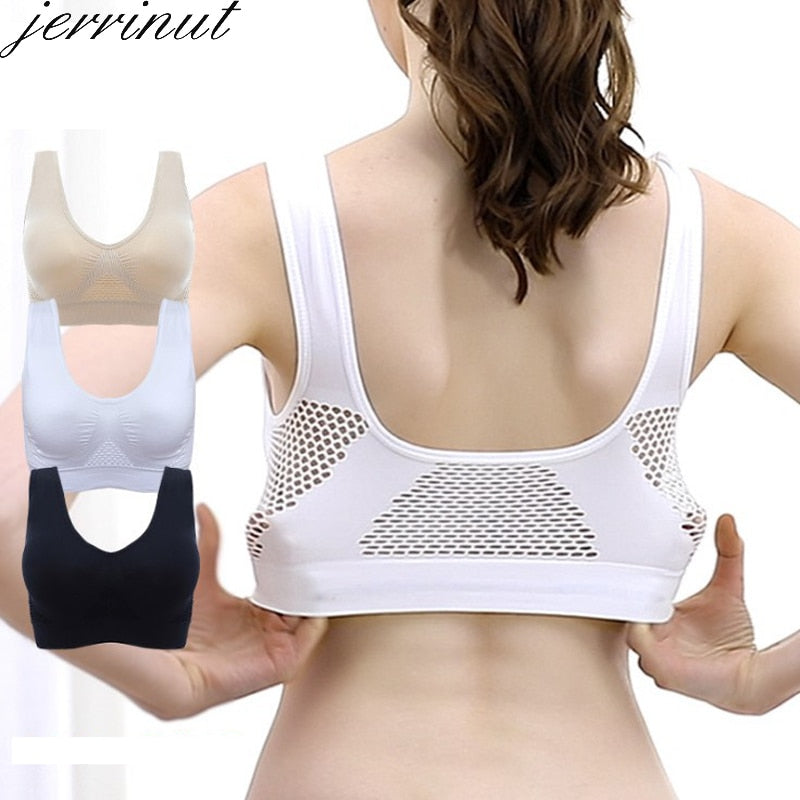 Jerrinut Bras For Women Plus Size Seamless Bra Cotton Breathable Underwear Wireless With Pads Push Up Bra Plus Size 5XL 6XL