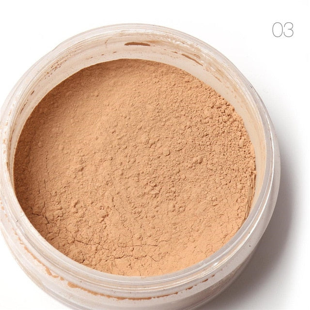 FOCALLURE Makeup Powder 3 Colors Loose Powder Face Makeup Waterproof Loose Powder Skin Finish Powder Face Loose Powder