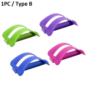 1pc Back Stretch Equipment Massager Massageador Magic Stretcher Fitness Lumbar Support Relaxation Spine Pain Relief Dropshipping