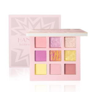 Beauty Glazed Pressed Matte Glitter Eyeshadow Pallete 9 Colors Shimmer Pigmented Eye Shadow Palette Waterproof Maquillage TSLM2