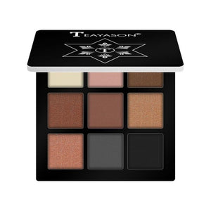 Beauty Glazed Pressed Matte Glitter Eyeshadow Pallete 9 Colors Shimmer Pigmented Eye Shadow Palette Waterproof Maquillage TSLM2