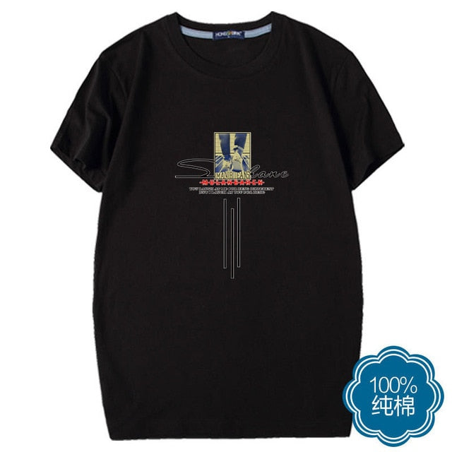 Special Japanese Tide brand short-sleeved men and women summer street hip hop T-shirt Chinese style lovers with half sleeves