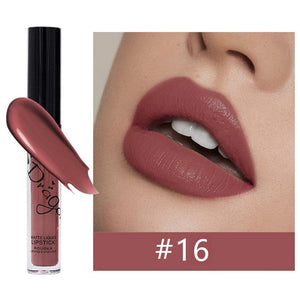 Waterproof Liquid Lipstick Makeup Matte Lip Gloss Long-lasting Cosmetics Lip Stick Cream Silky Glosses Velvet Nude Lipgloss 1Pcs