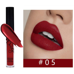 Waterproof Liquid Lipstick Makeup Matte Lip Gloss Long-lasting Cosmetics Lip Stick Cream Silky Glosses Velvet Nude Lipgloss 1Pcs