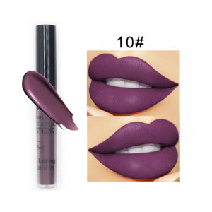 Waterproof Liquid Lipstick Makeup Matte Lip Gloss Long-lasting Cosmetics Lip Stick Cream Silky Glosses Velvet Nude Lipgloss 1Pcs