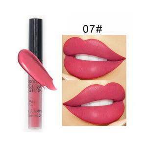 Waterproof Liquid Lipstick Makeup Matte Lip Gloss Long-lasting Cosmetics Lip Stick Cream Silky Glosses Velvet Nude Lipgloss 1Pcs