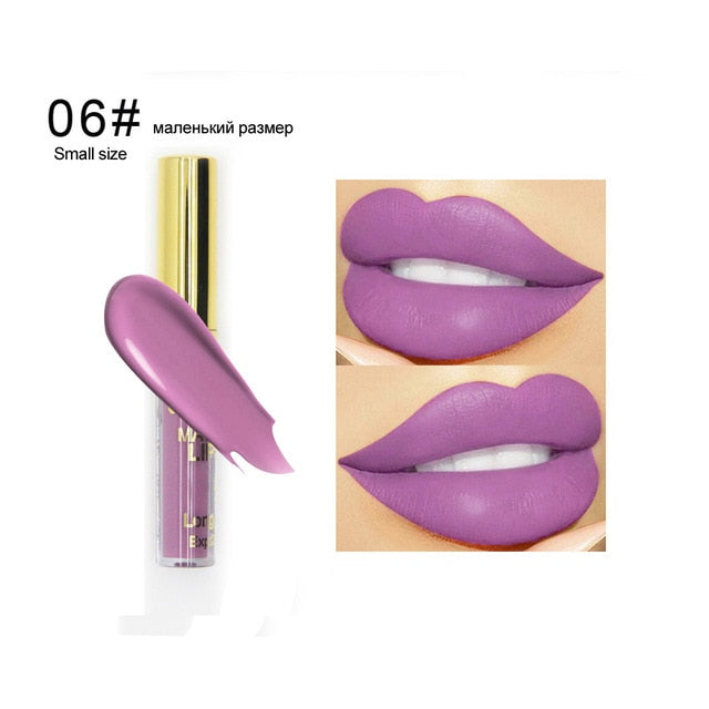 Waterproof Liquid Lipstick Makeup Matte Lip Gloss Long-lasting Cosmetics Lip Stick Cream Silky Glosses Velvet Nude Lipgloss 1Pcs