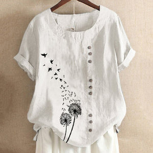 Brand Blouses Woman Clothing Summer Office Lady Big Size Tunic Tops 2020 Casual Short Sleeve Print Shirt Blouse Blusa Feminina