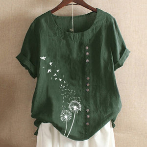 Brand Blouses Woman Clothing Summer Office Lady Big Size Tunic Tops 2020 Casual Short Sleeve Print Shirt Blouse Blusa Feminina