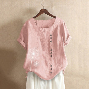 Brand Blouses Woman Clothing Summer Office Lady Big Size Tunic Tops 2020 Casual Short Sleeve Print Shirt Blouse Blusa Feminina