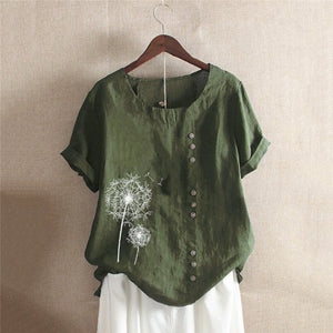 Brand Blouses Woman Clothing Summer Office Lady Big Size Tunic Tops 2020 Casual Short Sleeve Print Shirt Blouse Blusa Feminina